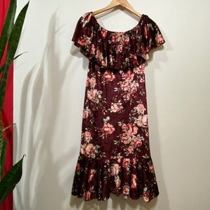 LuLaRoe stretch velvet rose Cici dress